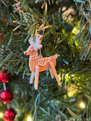 Gingerbread Reindeer Ornament Kit Card